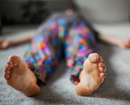 medytcja mindfulness leżąca - skanowanie ciała - body scan